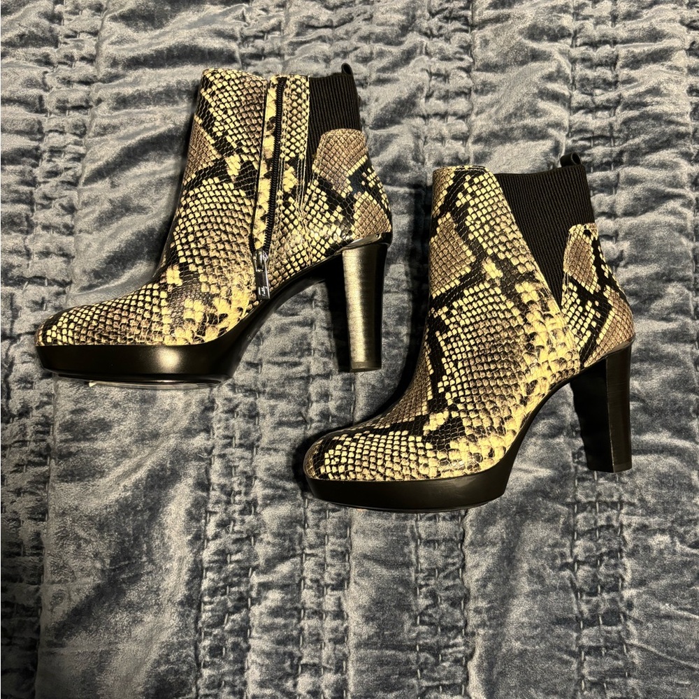 Snake skin boots/heels